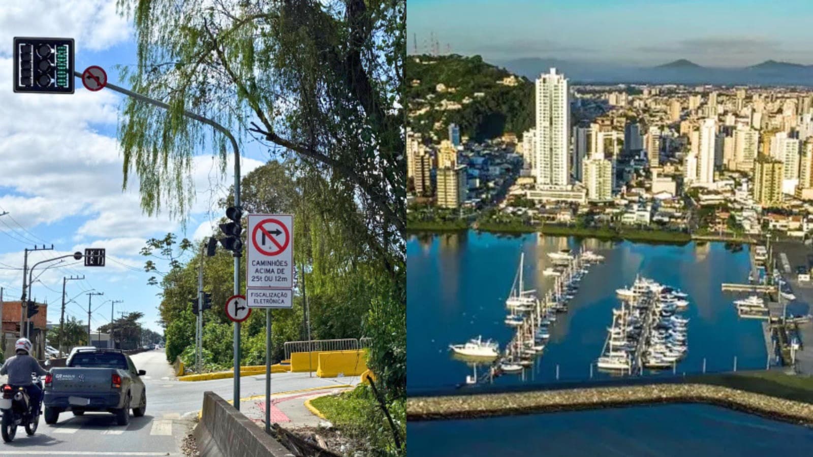Após danos com caminhões acima do limite, bairro de Itajaí ganha fiscalização eletrônica