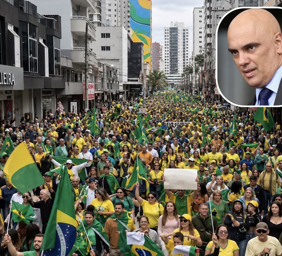Cidades de Santa Catarina terão atos no 7 de Setembro pelo impeachment do ministro Alexandre de Moraes