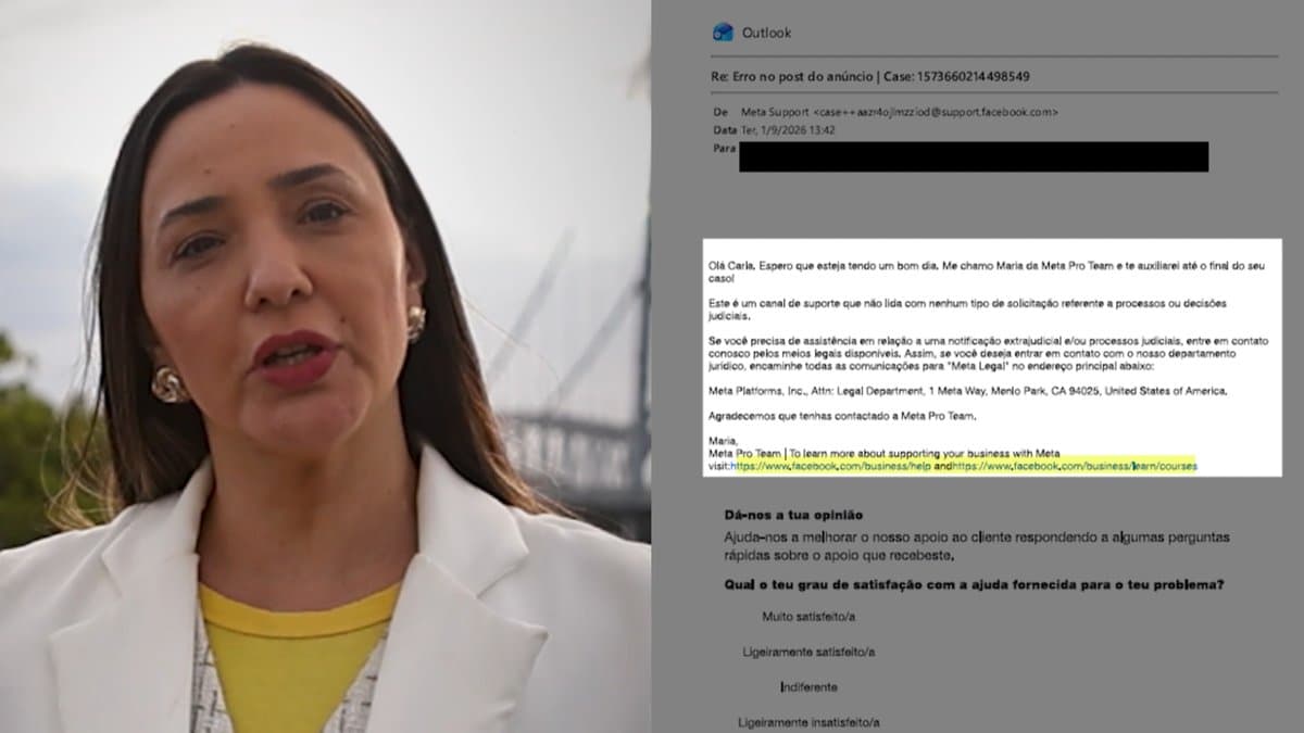 “Escreve pra Califórnia”: Meta manda candidata de SC resolver por correio bloqueio de anúncios da campanha
