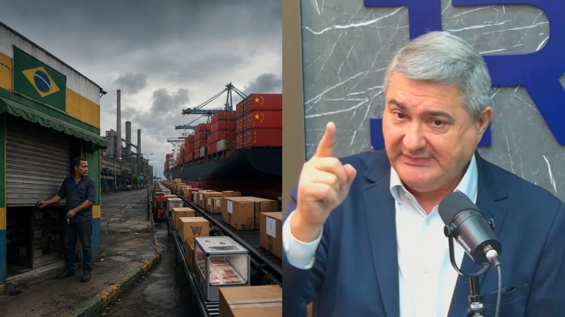 China pode acabar com a indústria brasileira, alerta político mais rico de SC: “Brasil abriu as portas”