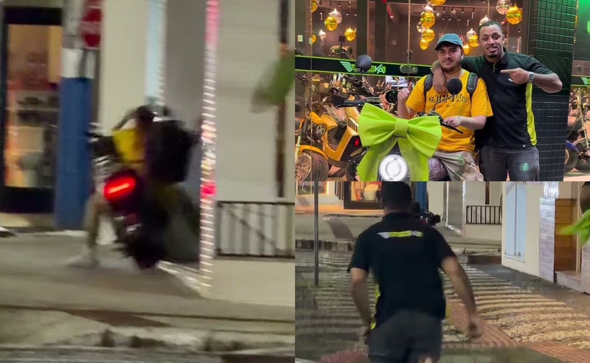 Cliente compra scooter elétrica, sai da loja pilotando e cai momentos depois em Balneário Camboriú