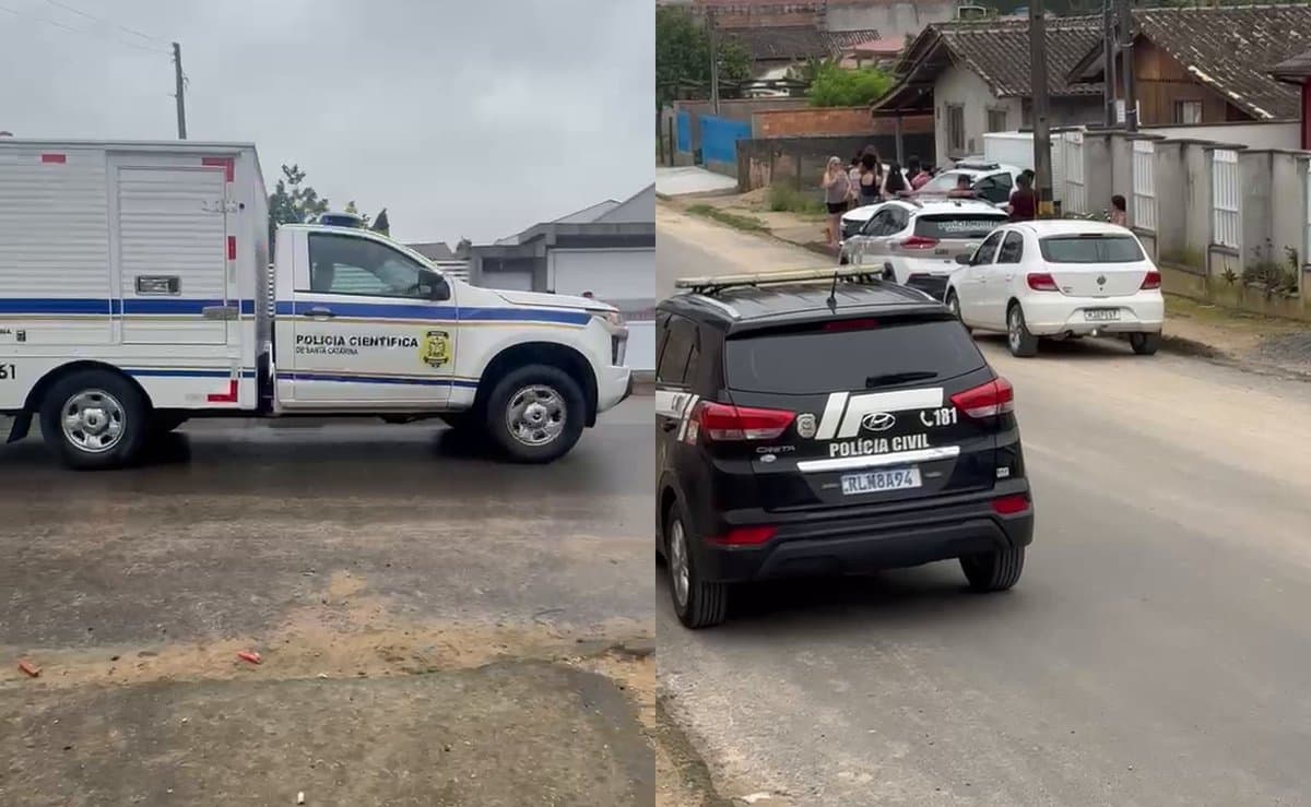 Homem em surto invade casa vazia, chuta espelho, corta a panturrilha e morre dentro do imóvel em SC