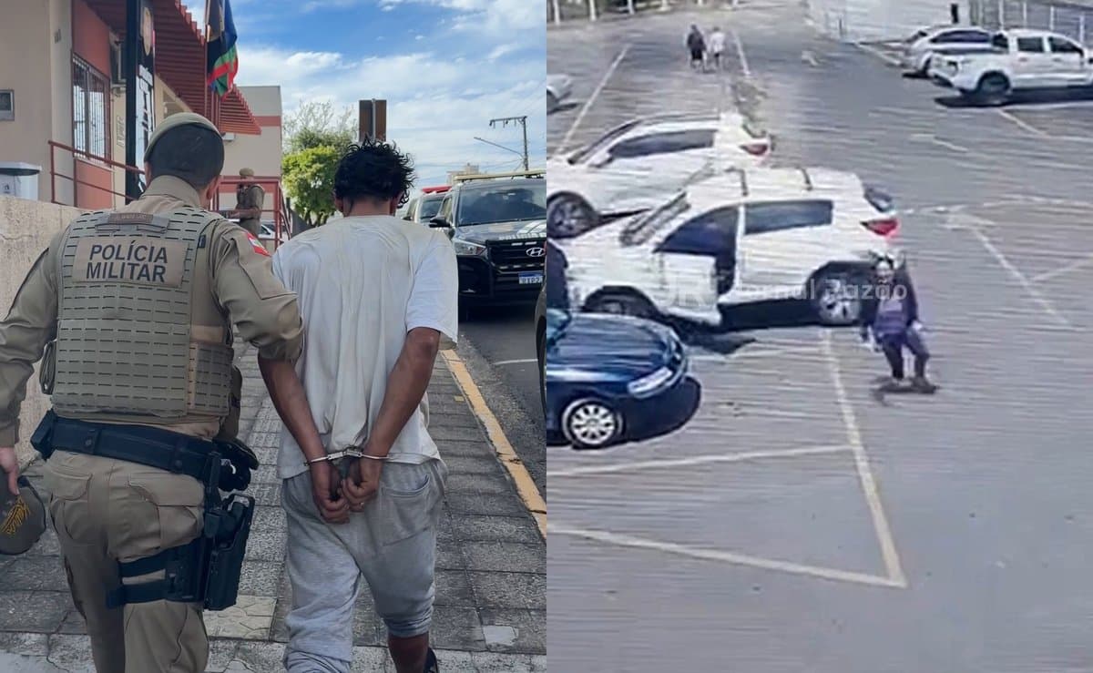 Um confessou e ajudou a achar o outro: PM prende dupla que tentou roubar carro de mulher em Lages