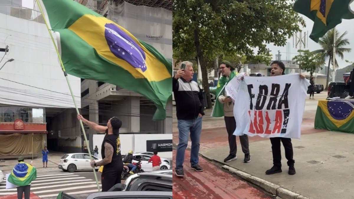 Praça Almirante Tamandaré vira ponto de encontro da direita em BC para a apuração do segundo turno