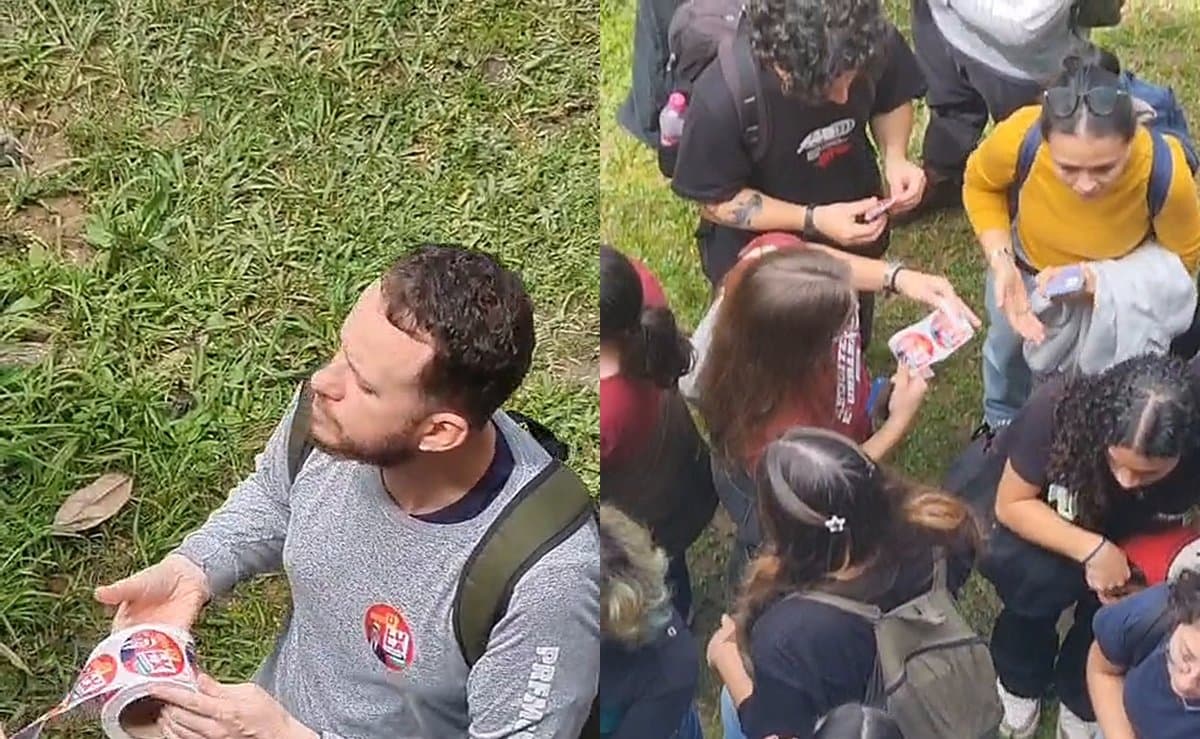 'UFSC virou comitê do PT': professor denuncia distribuição de adesivos de Lula no campus em Florianópolis